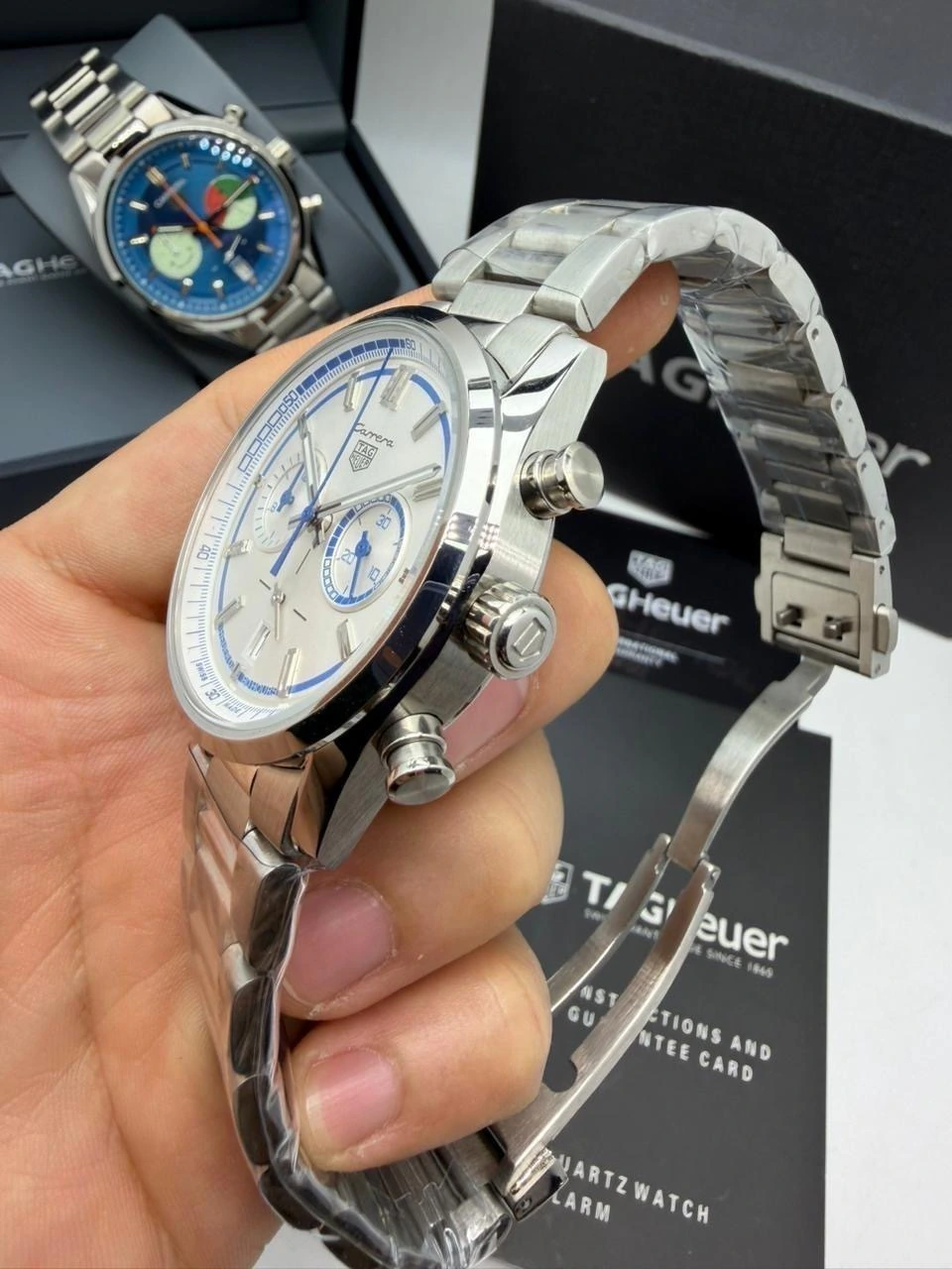 TAG Heuer Carrera 44mm - AÇO MOSTRADOR BRANCO - Imagem 5