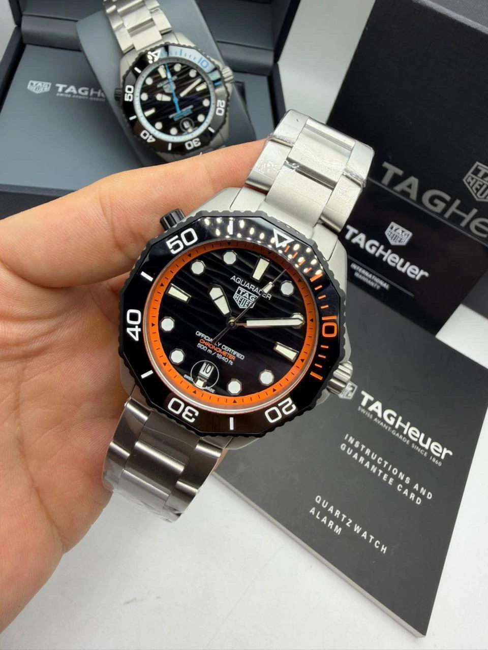 TAG Heuer Aquaracer Chronometer 43mm - AÇO MOSTRADOR PRETO