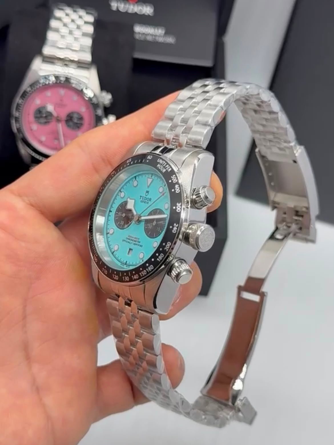 Tudor Black Bay Chrono 41mm - Aço Mostrador Azul Tiffany - Imagem 2