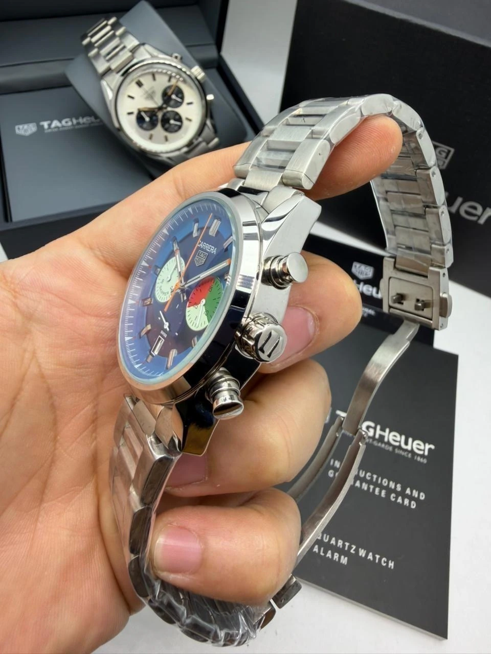 TAG Heuer Carrera 44mm - AÇO aMOSTRADOR AZUL - Imagem 4