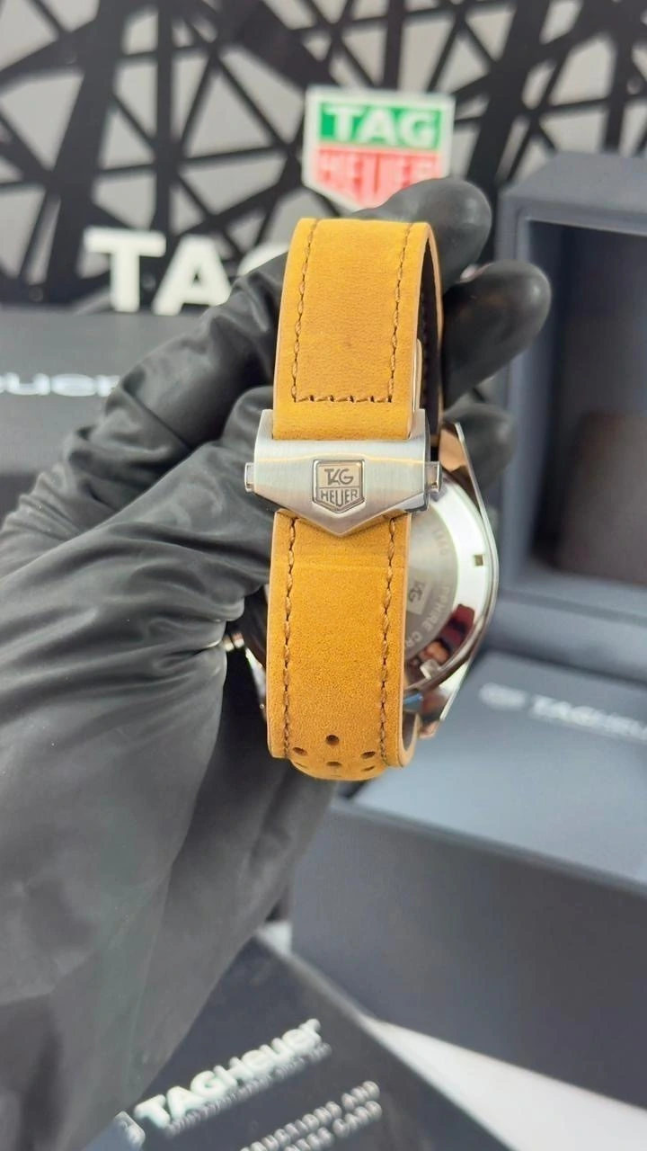 TAG Heuer Carrera 44mm - AÇO MOSTRADOR AZUL - COURO - Imagem 2