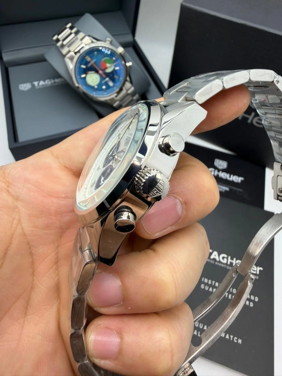 TAG Heuer Carrera 44mm - AÇO MOSTRADOR BRANCO - Imagem 3