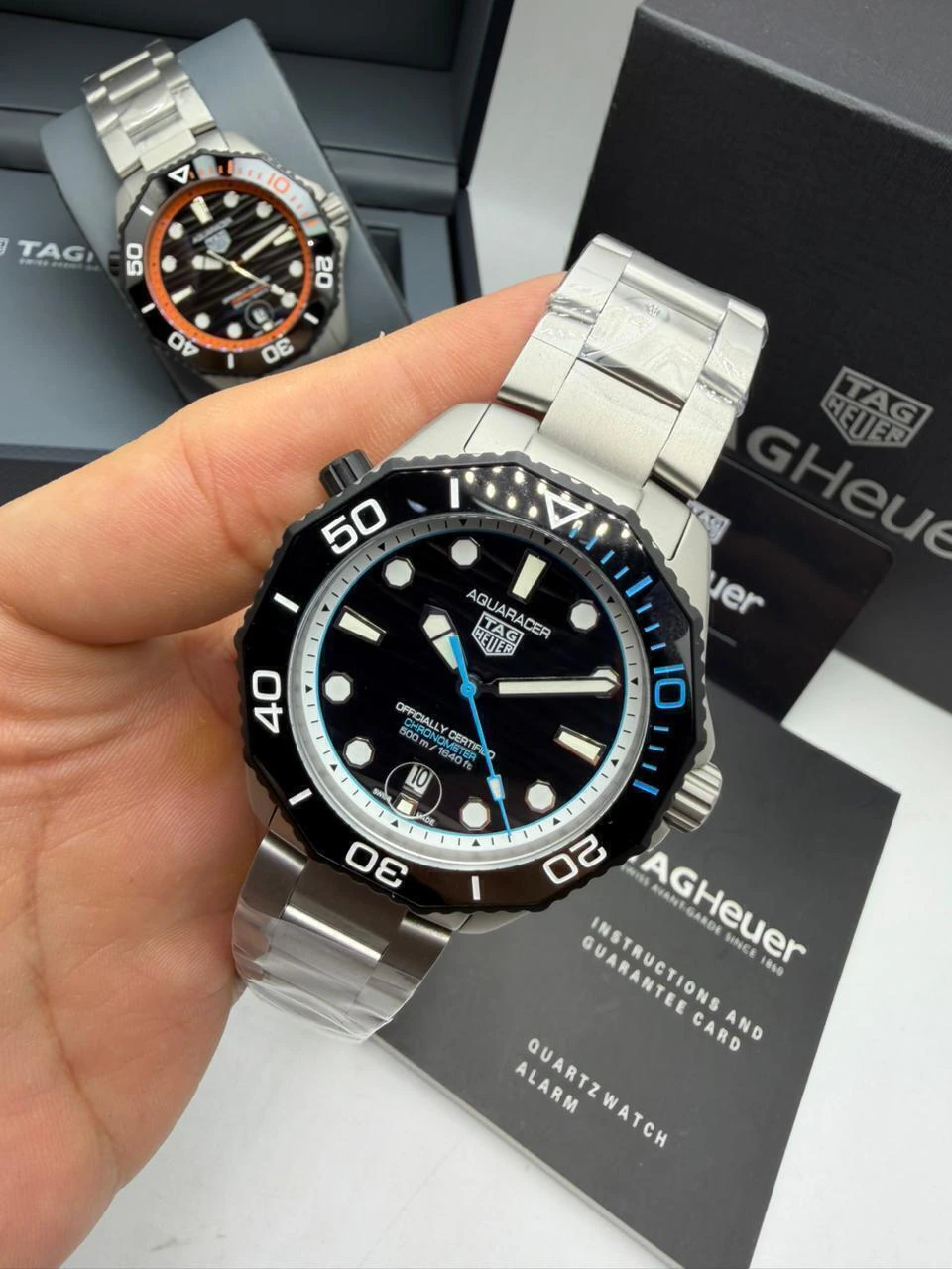 TAG Heuer Aquaracer Chronometer 43mm - AÇO MOSTRADOR PRETO