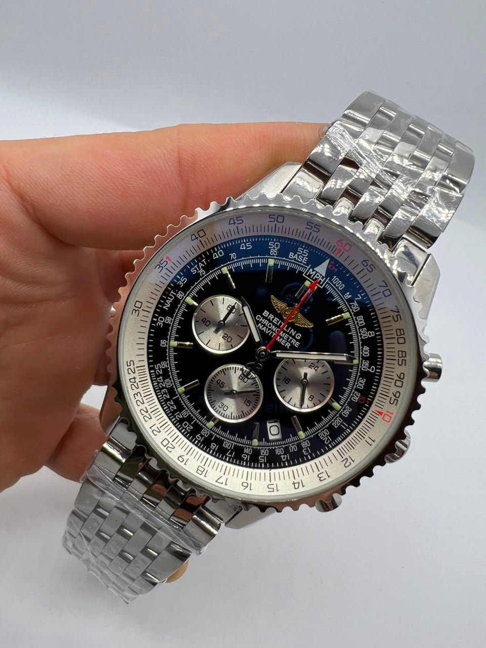 Breitling Navitimer 46mm - Aço Mostrador Branco
