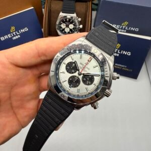 Breitling Super Chronomat 44mm - Aço Mostrador Azul - Silicone