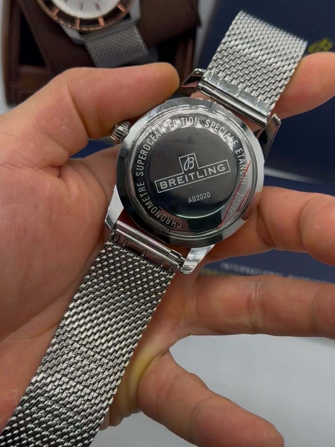 Breitling Superocean 44mm - Aço Mostrador Branco - Imagem 4