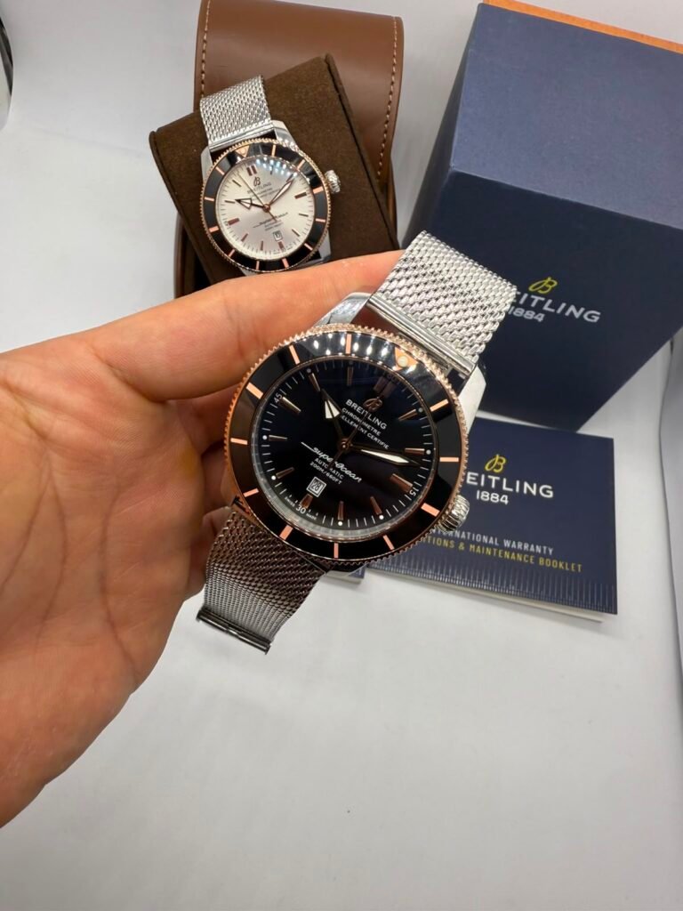 Breitling Superocean 44mm - Aço Mostrador Preto