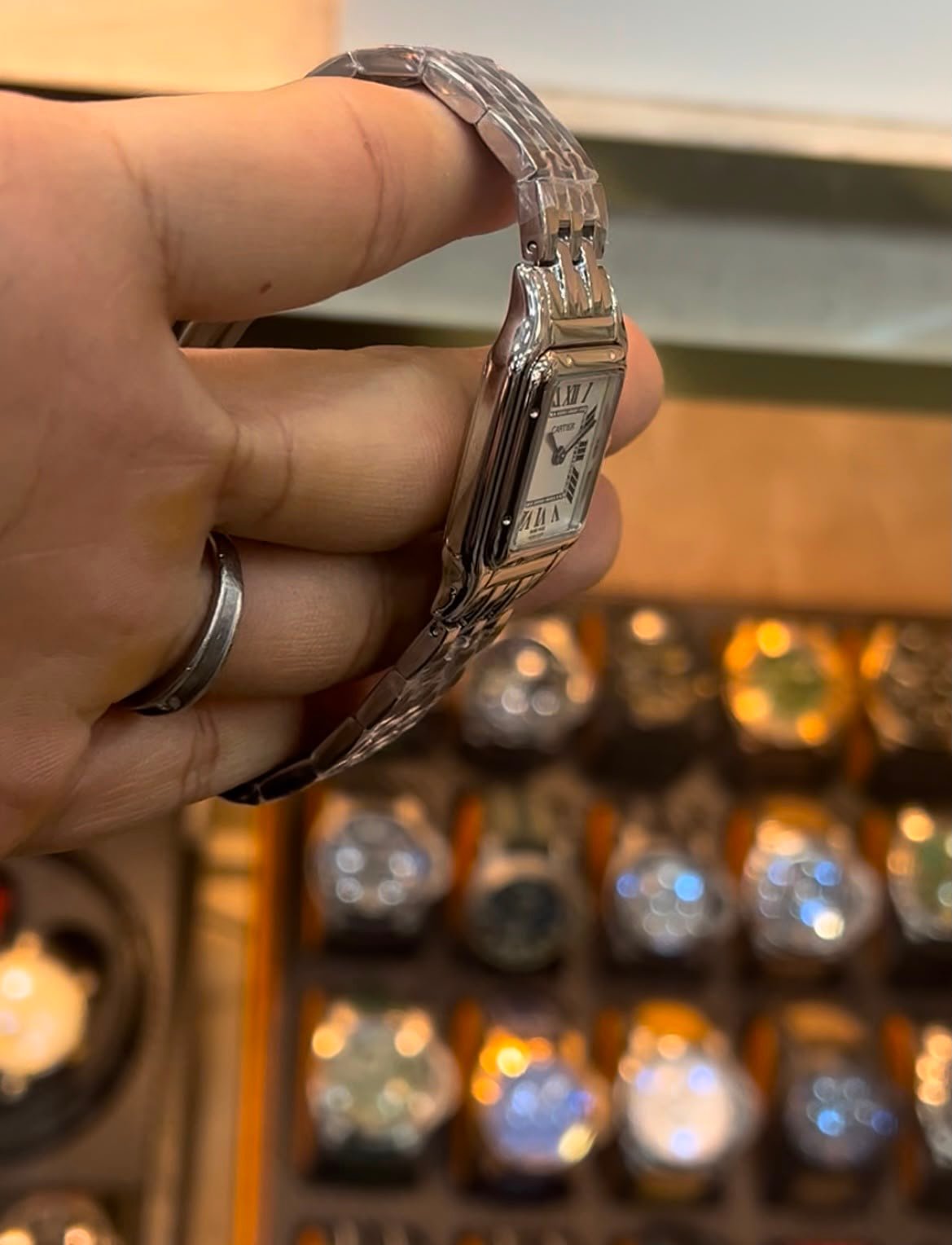 Cartier Panthère 21mm - Aço Mostrador Branco - Imagem 3