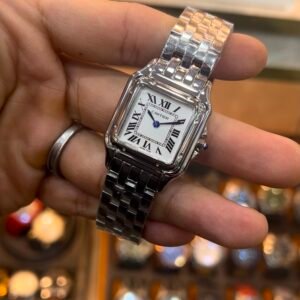 Cartier Panthère 21mm - Aço Mostrador Branco