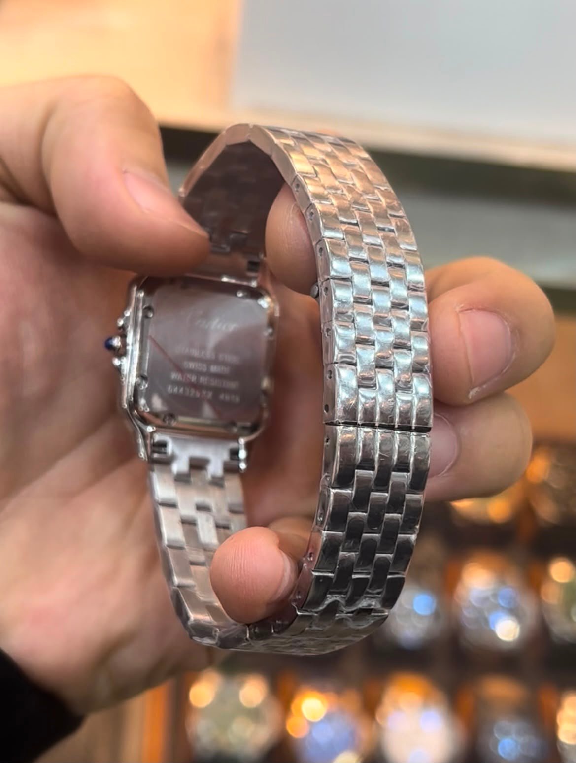Cartier Panthère 21mm - Aço Mostrador Branco - Imagem 6