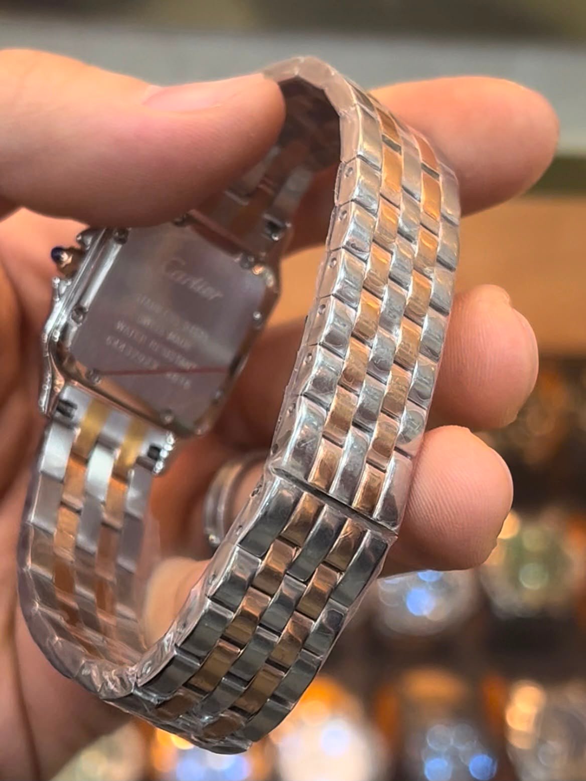 Cartier Panthère 21mm - Aço com dourado Mostrador Branco - Imagem 2