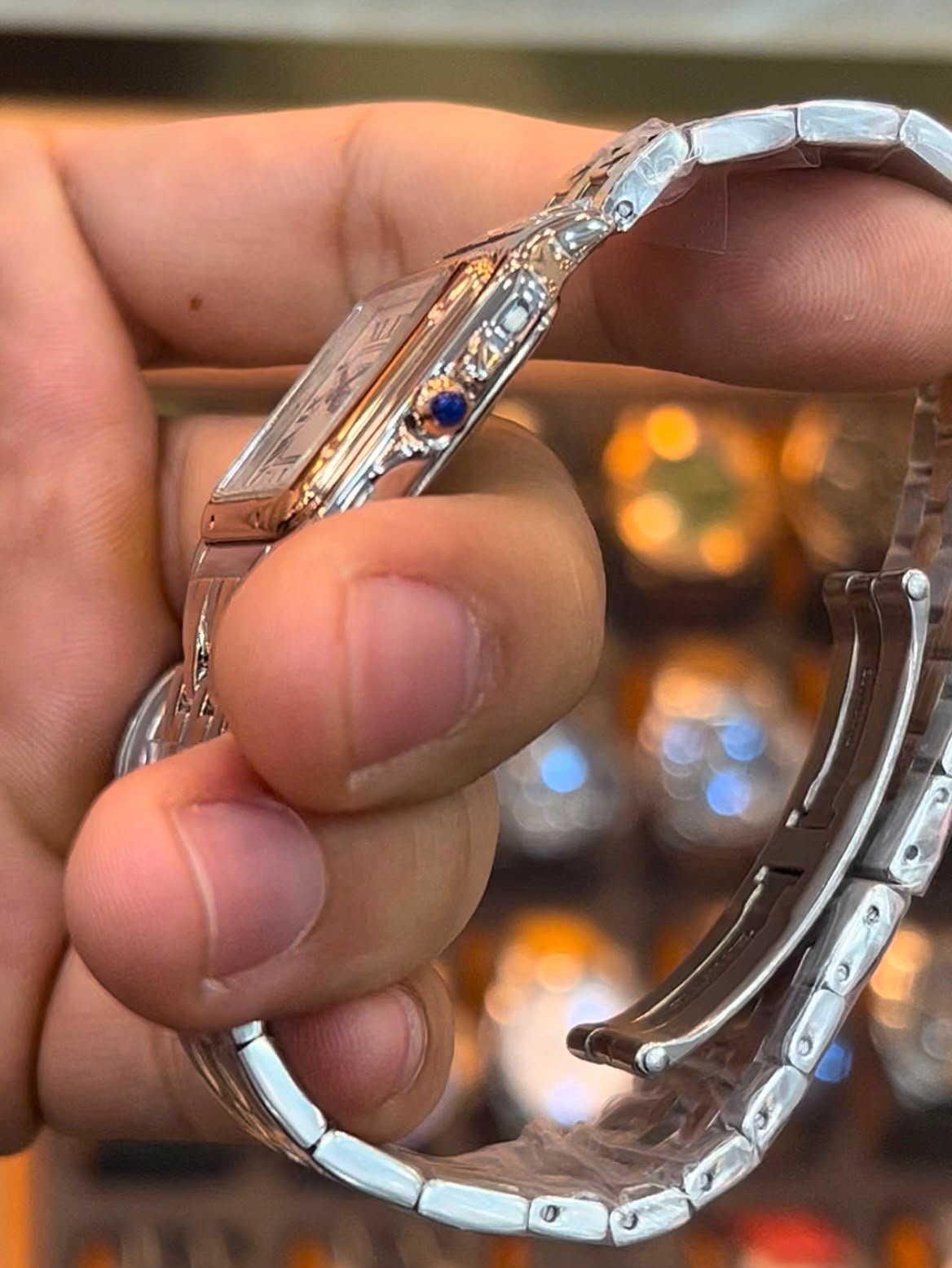 Cartier Panthère 21mm - Aço com dourado Mostrador Branco - Imagem 3