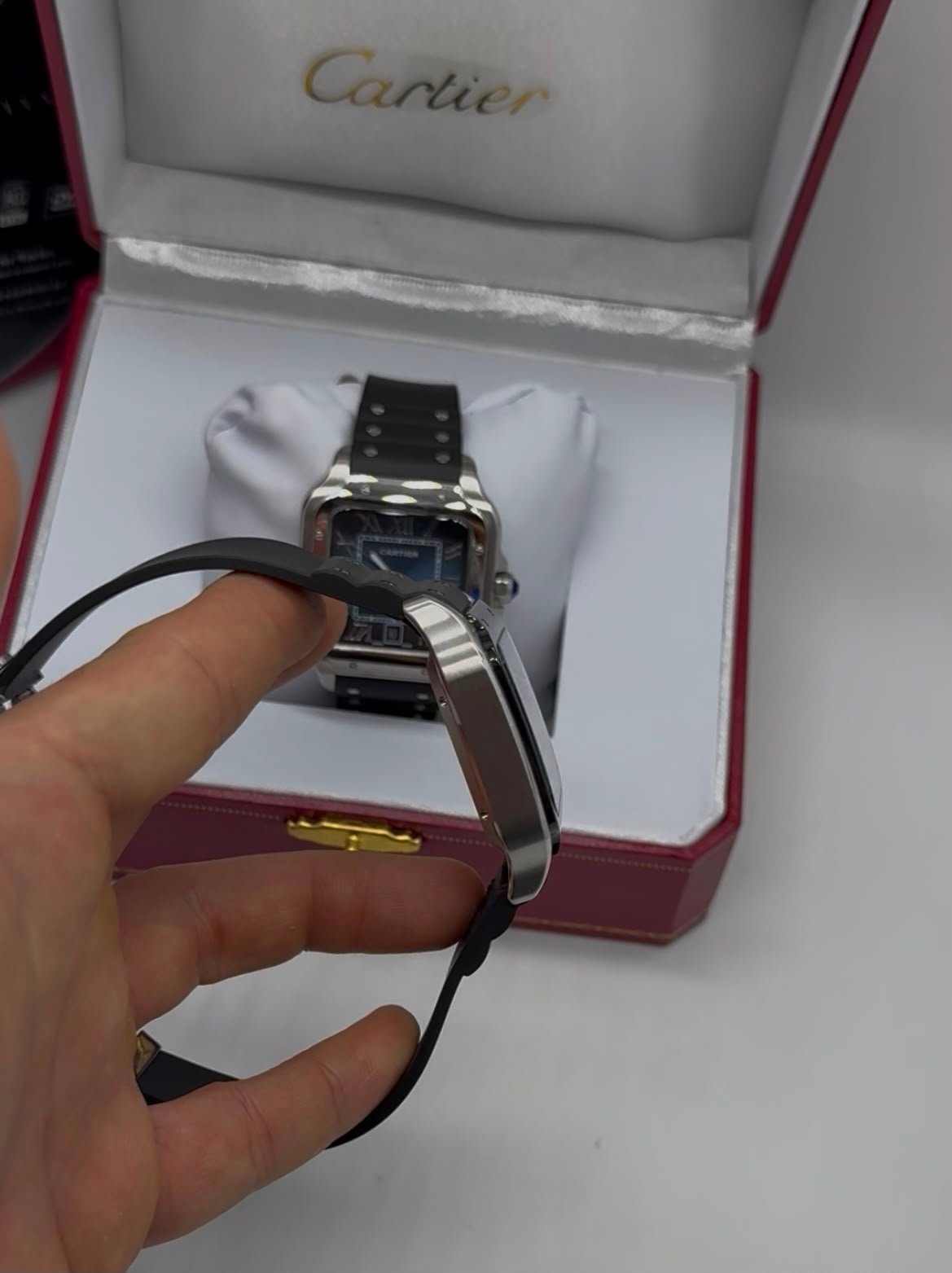 Cartier Santos 40mm - Aço black Mostrador Preto - Imagem 4