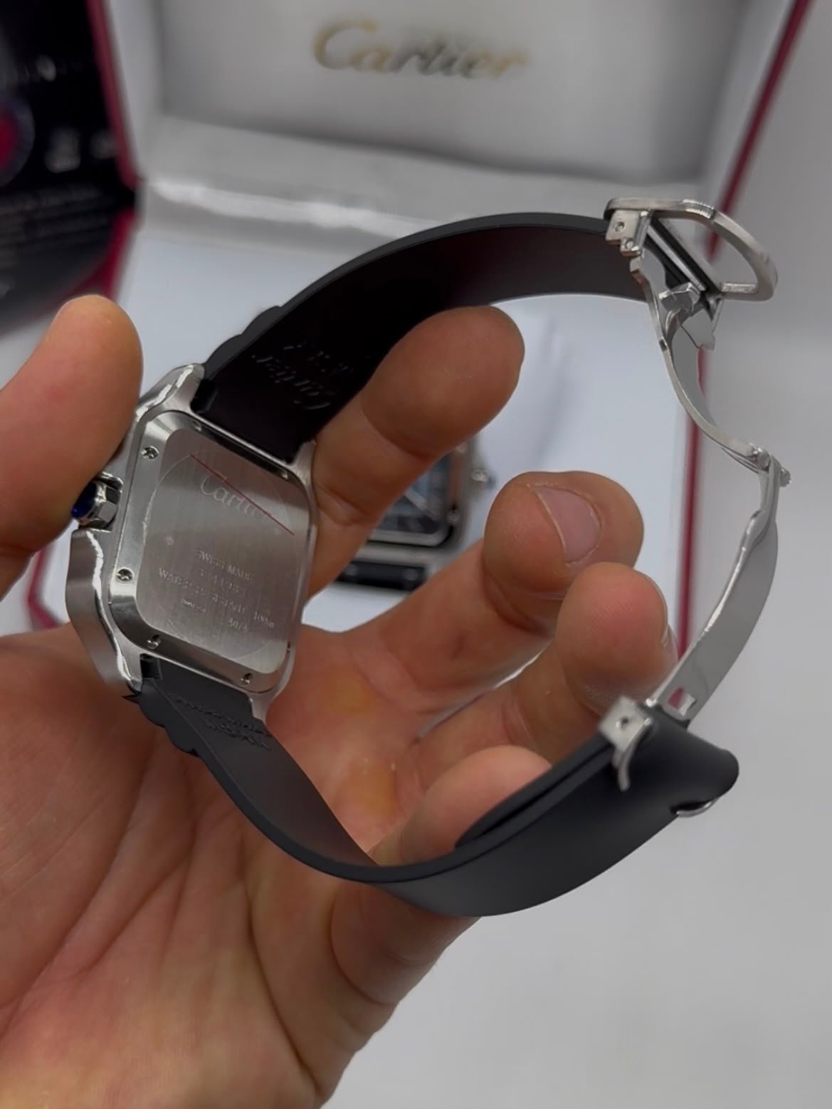 Cartier Santos 40mm - Aço black Mostrador Preto - Imagem 6