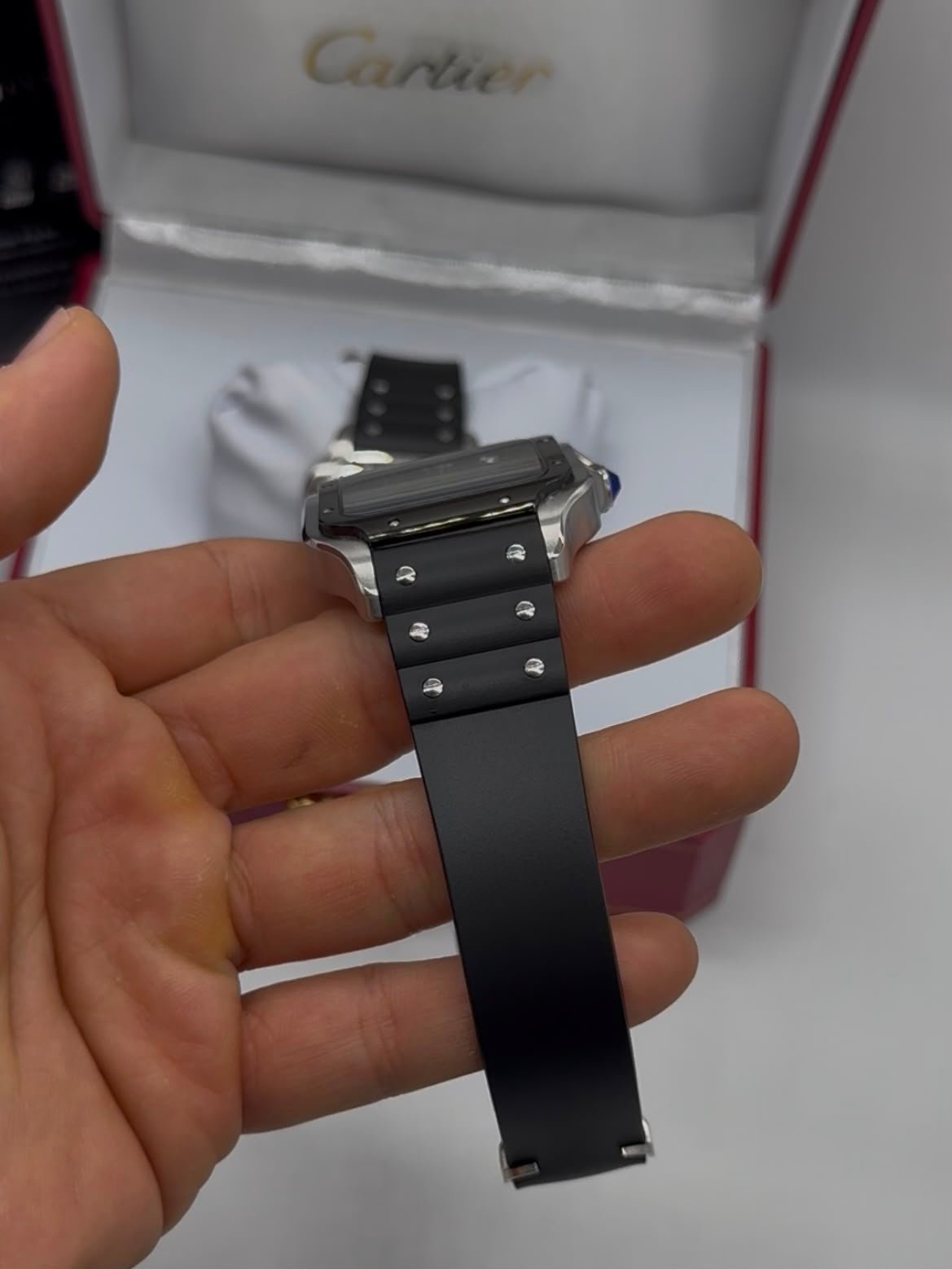 Cartier Santos 40mm - Aço black Mostrador Preto - Imagem 7