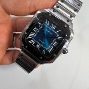 Cartier Santos Dumont 40mm - AÇO MOSTRADOR AZUL