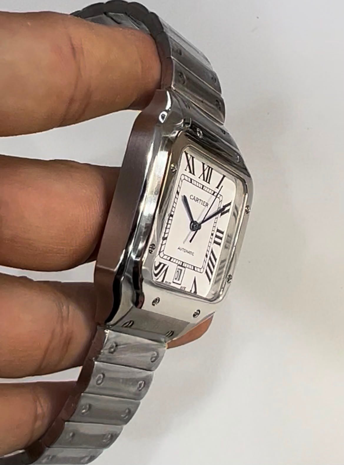 Cartier Santos Dumont 40mm - Aço Mostrador Branco - Imagem 2
