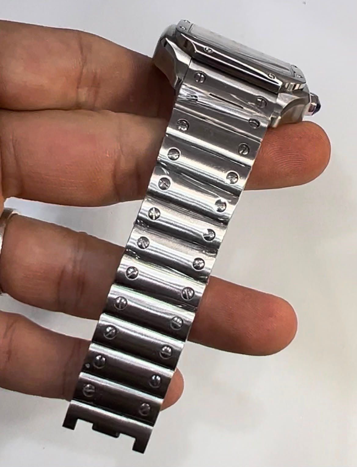 Cartier Santos Dumont 40mm - Aço Mostrador Branco - Imagem 3