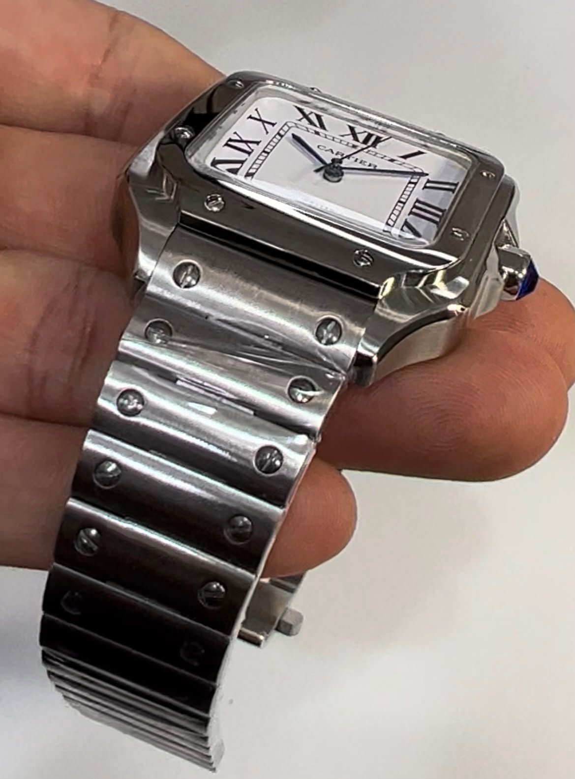 Cartier Santos Dumont 40mm - Aço Mostrador Branco - Imagem 5