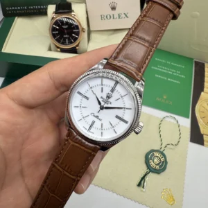 Cellini 40mm - AÇO MOSTRADOR BRANCO - COURO
