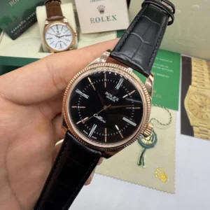 Cellini 40mm - AÇO ROSE MOSTRADOR PRETO - COURO