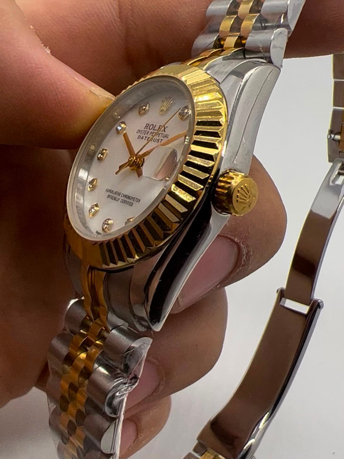 Datejust 32mm - AÇO COM DOURADO MOSTRADOR PRATA - Imagem 2