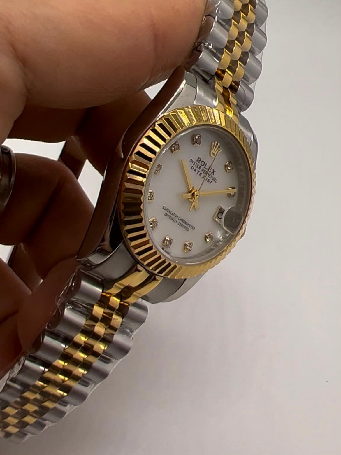 Datejust 32mm - AÇO COM DOURADO MOSTRADOR PRATA - Imagem 5
