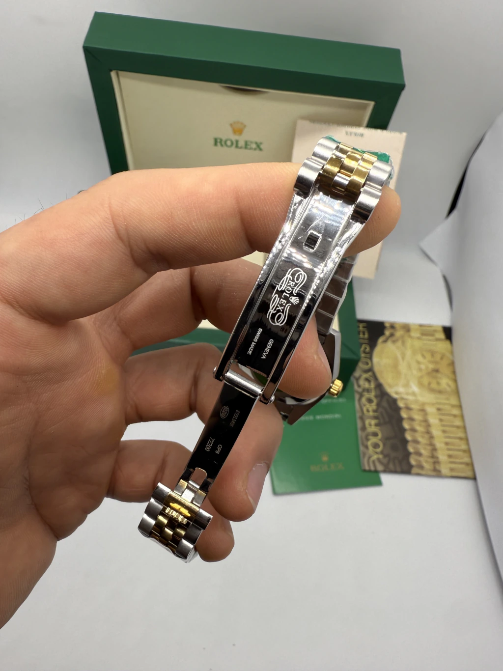 Datejust 32mm - AÇO COM DOURADO MOSTRADOR TIFFANY - Imagem 4