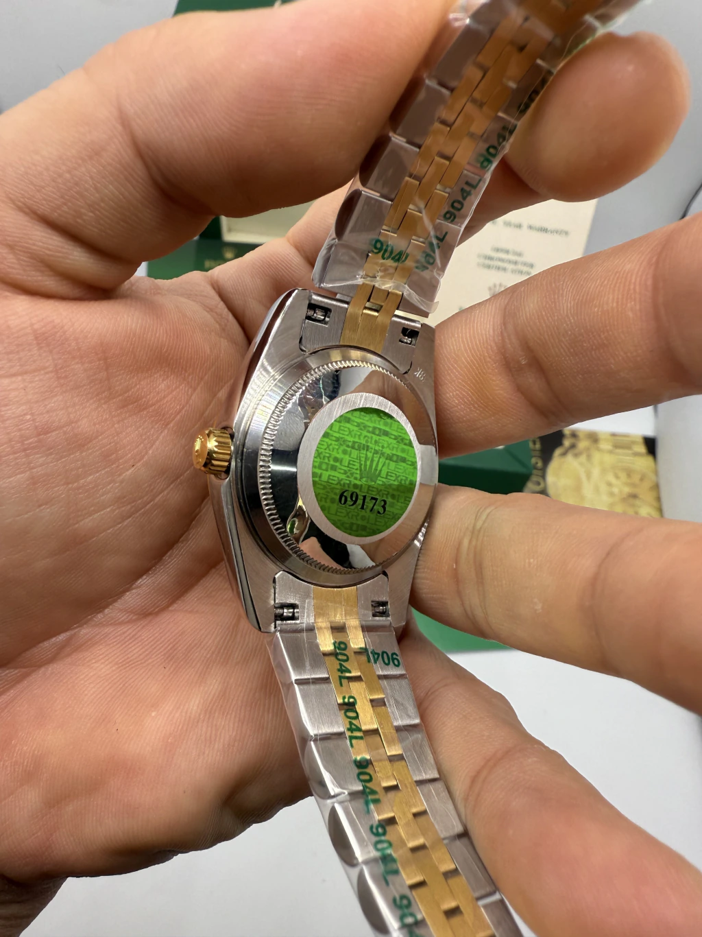 Datejust 32mm - AÇO COM DOURADO MOSTRADOR TIFFANY - Imagem 5