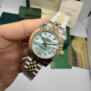 Datejust 32mm - AÇO COM DOURADO MOSTRADOR VERDE