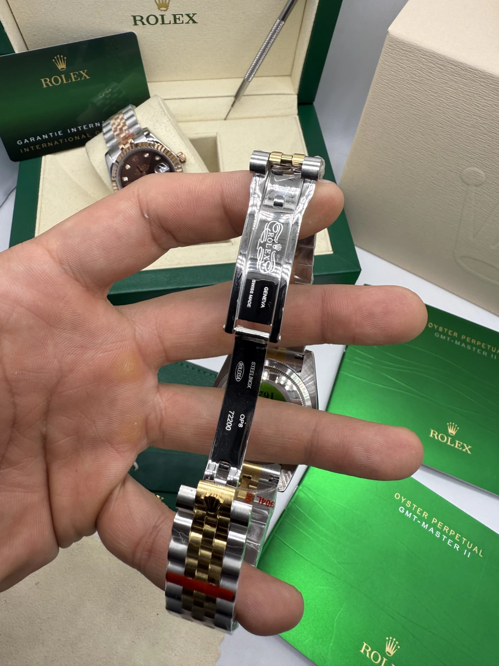 Datejust 32mm - AÇO COM DOURADO MOSTRADOR PRETO - Imagem 3