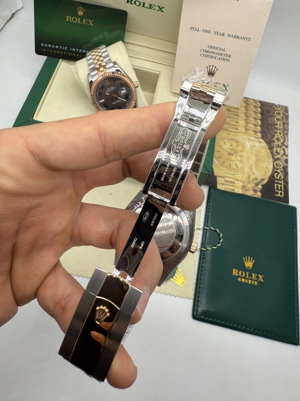 Datejust 32mm - AÇO COM ROSE MOSTRADOR CHOCOLATE - Imagem 4
