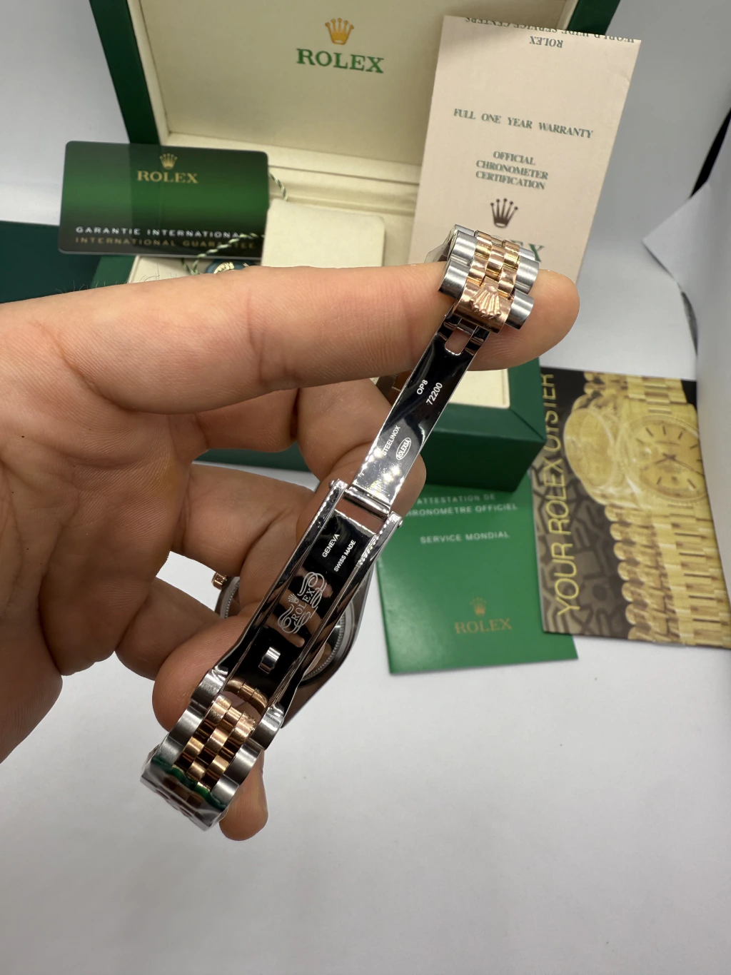 Datejust 32mm - AÇO COM ROSE MOSTRADOR ROSE - Imagem 4