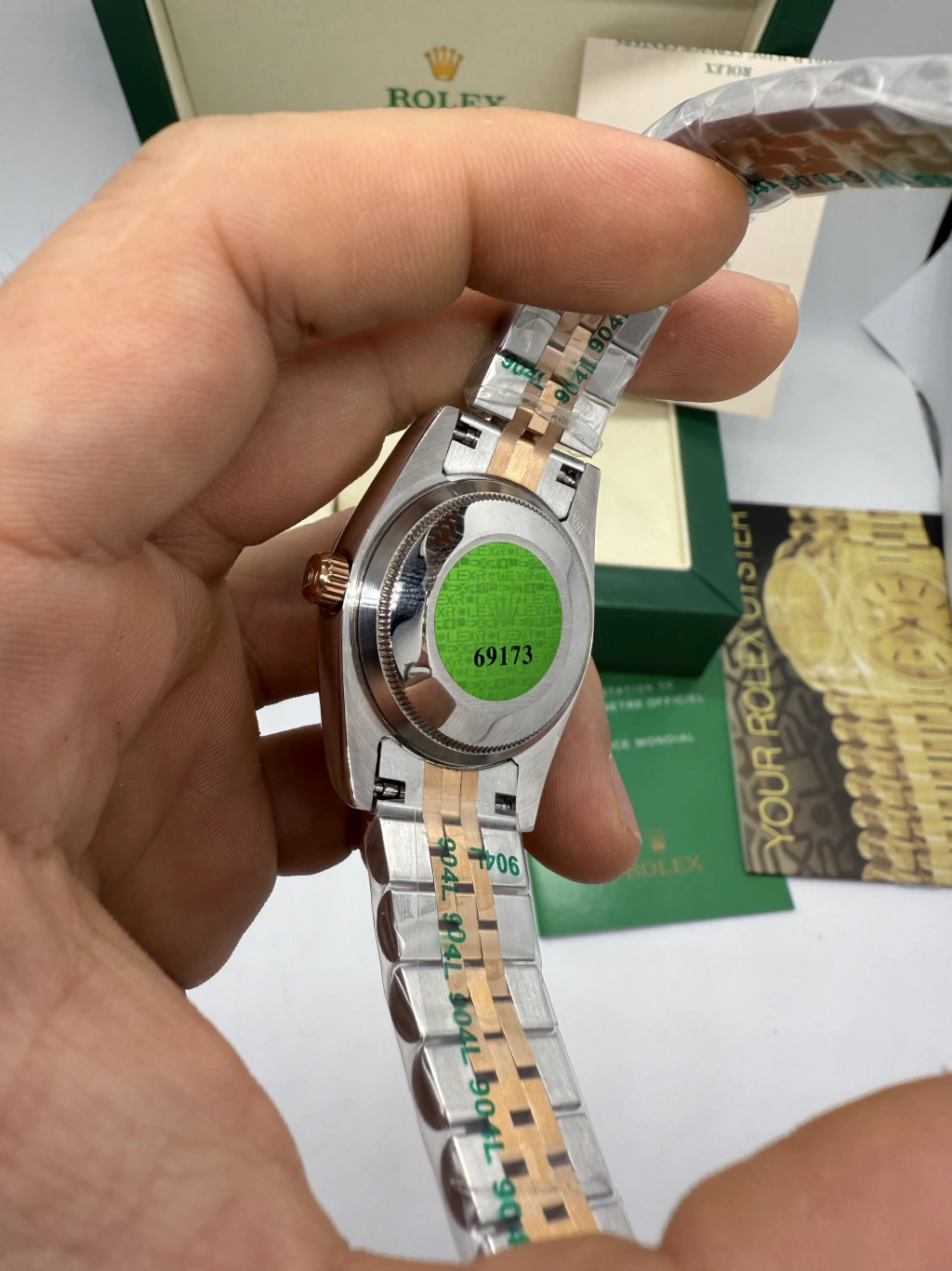Datejust 32mm - AÇO COM ROSE MOSTRADOR ROSE - Imagem 5