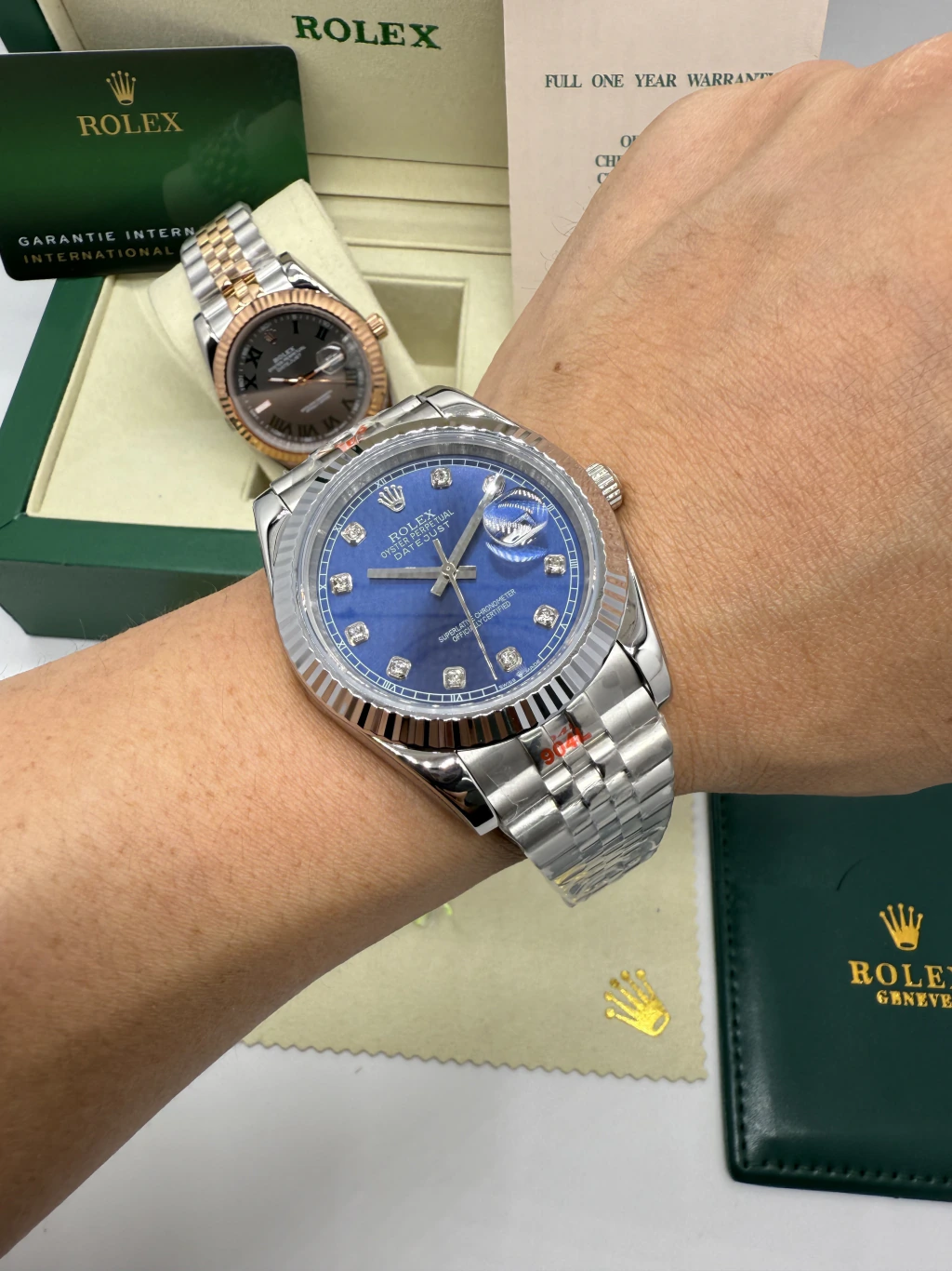 Datejust 32mm - AÇO MOSTRADOR AZUL - Imagem 3