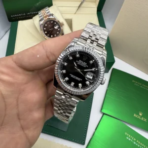 Datejust 32mm - AÇO MOSTRADOR PRETO