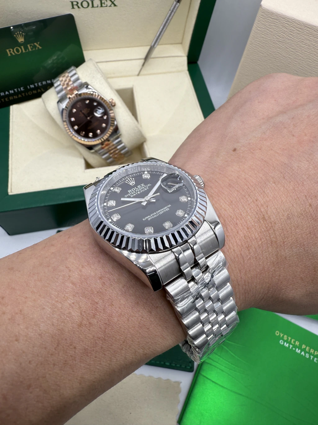 Datejust 32mm - AÇO MOSTRADOR PRETO - Imagem 5