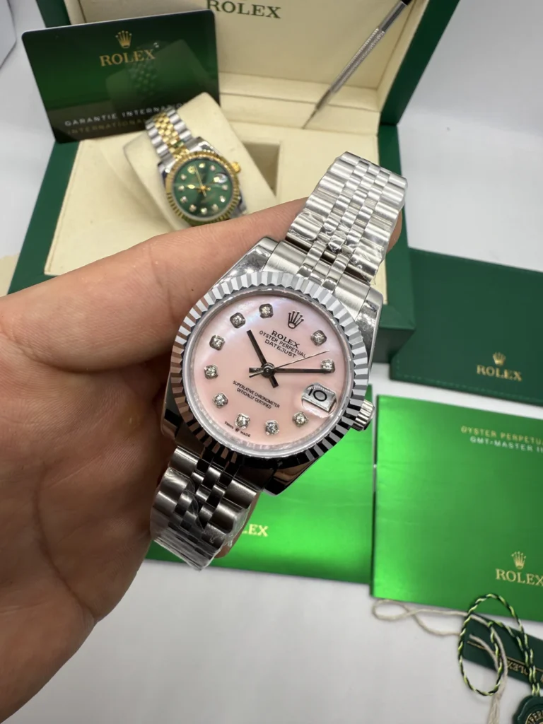 Datejust 32mm - AÇO MOSTRADOR ROSA