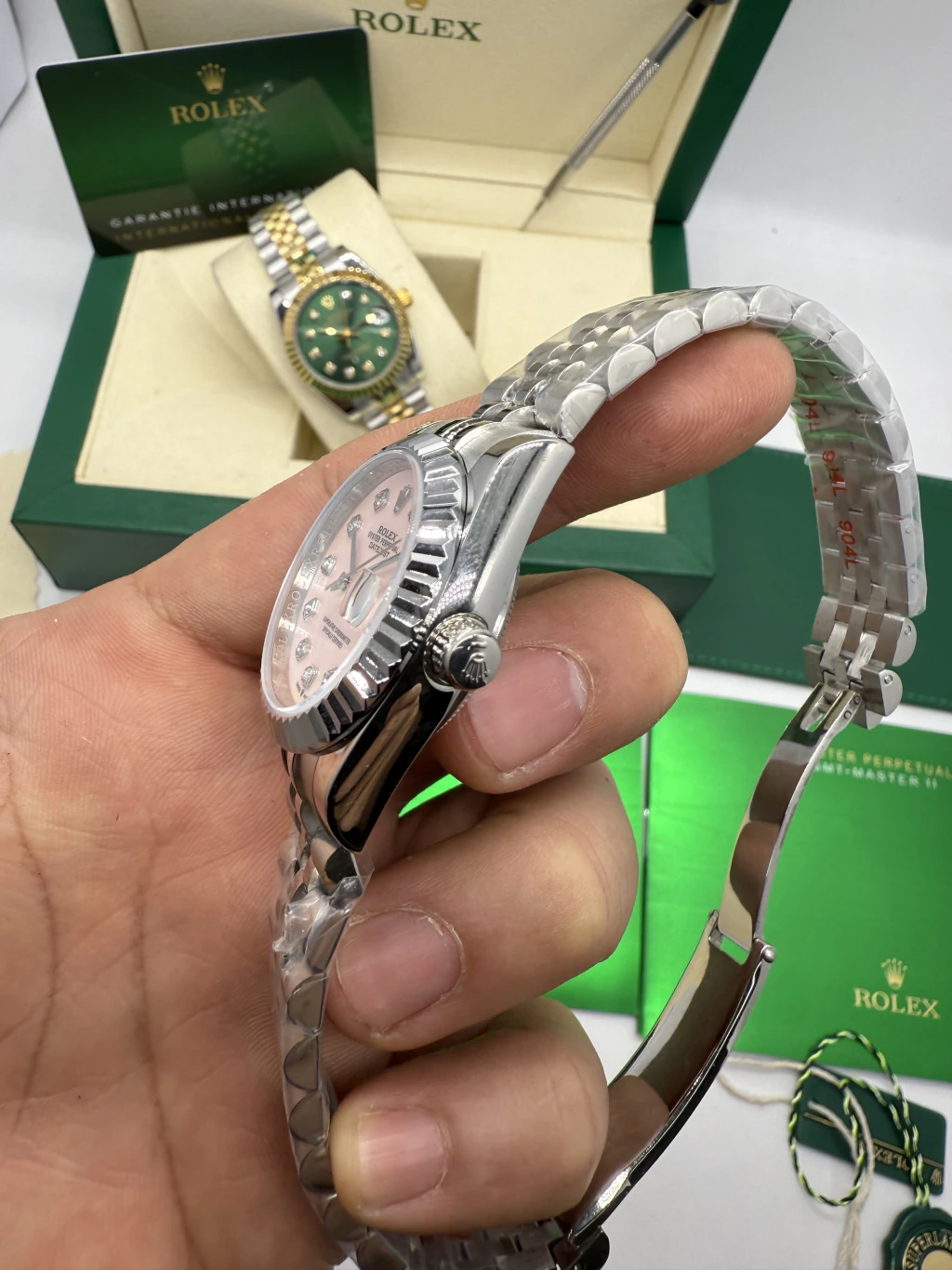 Datejust 32mm - AÇO MOSTRADOR ROSA - Imagem 2