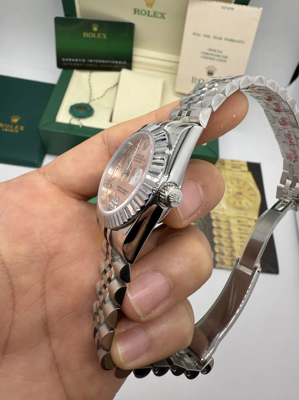 Datejust 32mm - AÇO MOSTRADOR ROSE - Imagem 2