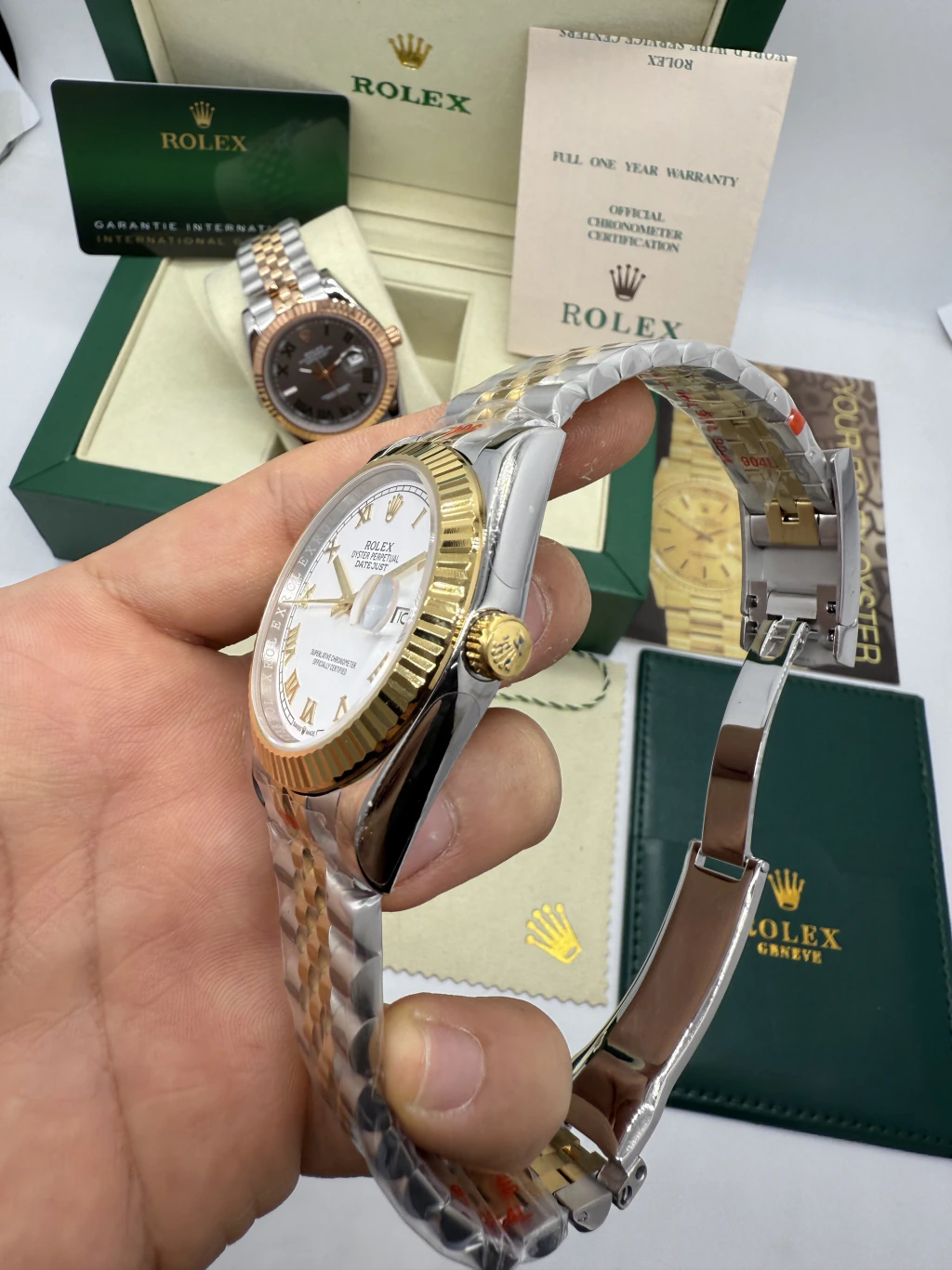 Datejust 40mm - AÇO COM DOURADO MOSTRADOR BRANCO - Imagem 2