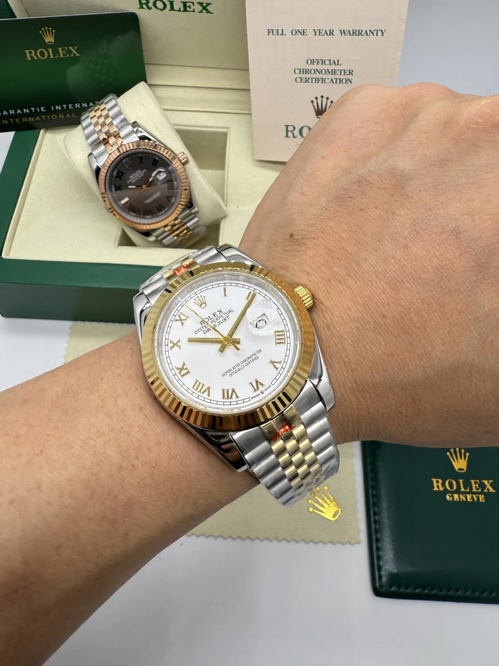 Datejust 40mm - AÇO COM DOURADO MOSTRADOR BRANCO - Imagem 3