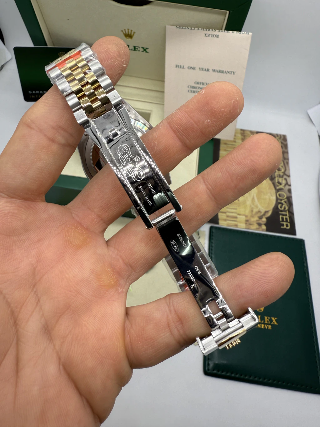 Datejust 40mm - AÇO COM DOURADO MOSTRADOR BRANCO - Imagem 4