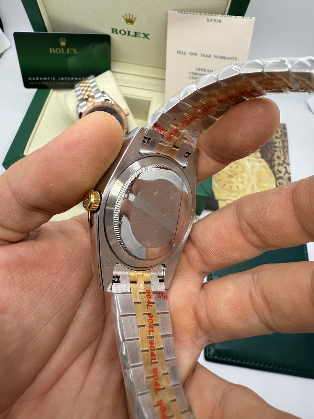 Datejust 40mm - AÇO COM DOURADO MOSTRADOR BRANCO - Imagem 5