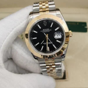 Datejust 40mm - AÇO COM DOURADO MOSTRADOR PRETO