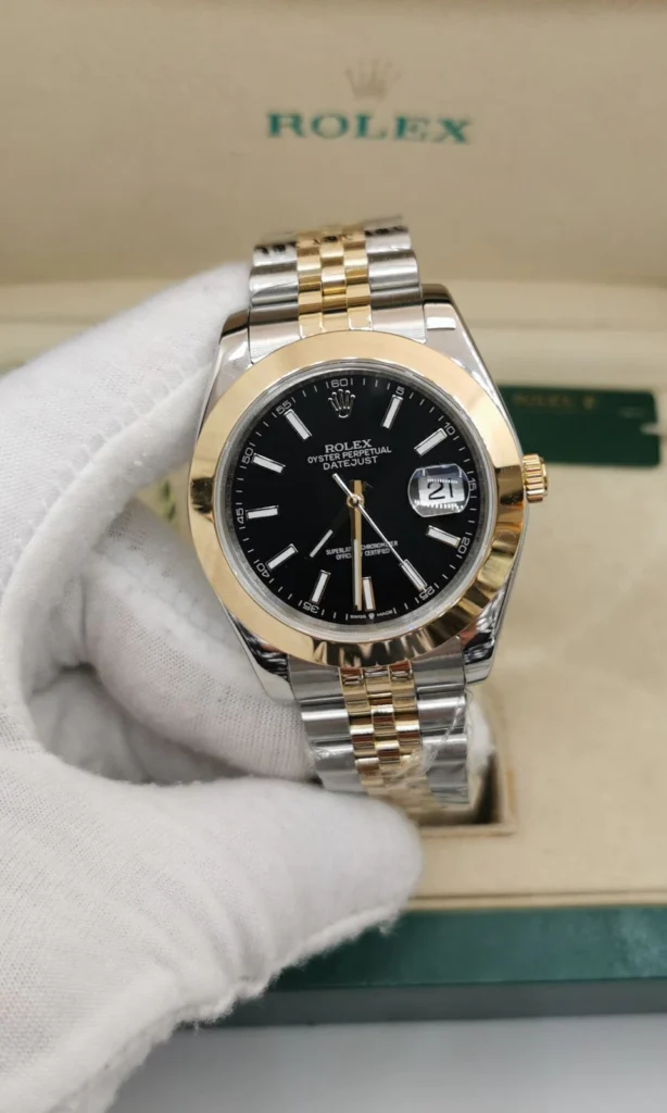 Datejust 40mm - AÇO COM DOURADO MOSTRADOR PRETO