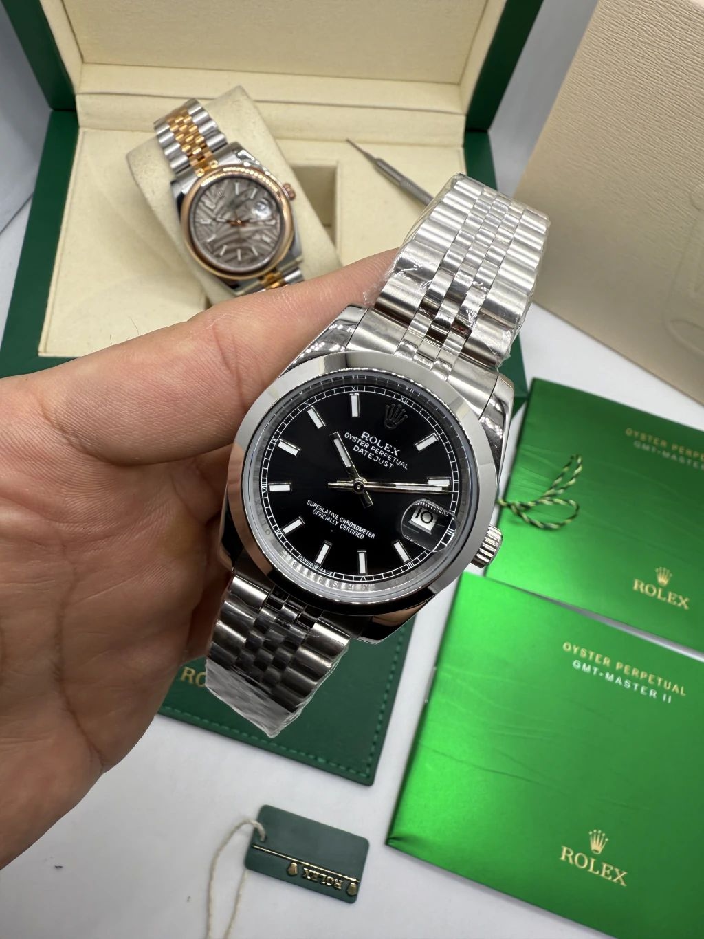 Datejust 40mm - AÇO MOSTRADOR PRETO