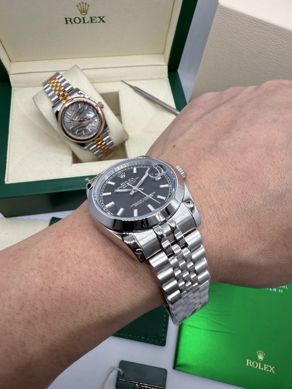 Datejust 40mm - AÇO MOSTRADOR PRETO - Imagem 3