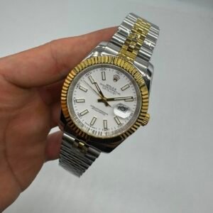 Datejust 40mm - AÇO COM DOURADO MOSTRADOR BRANCO