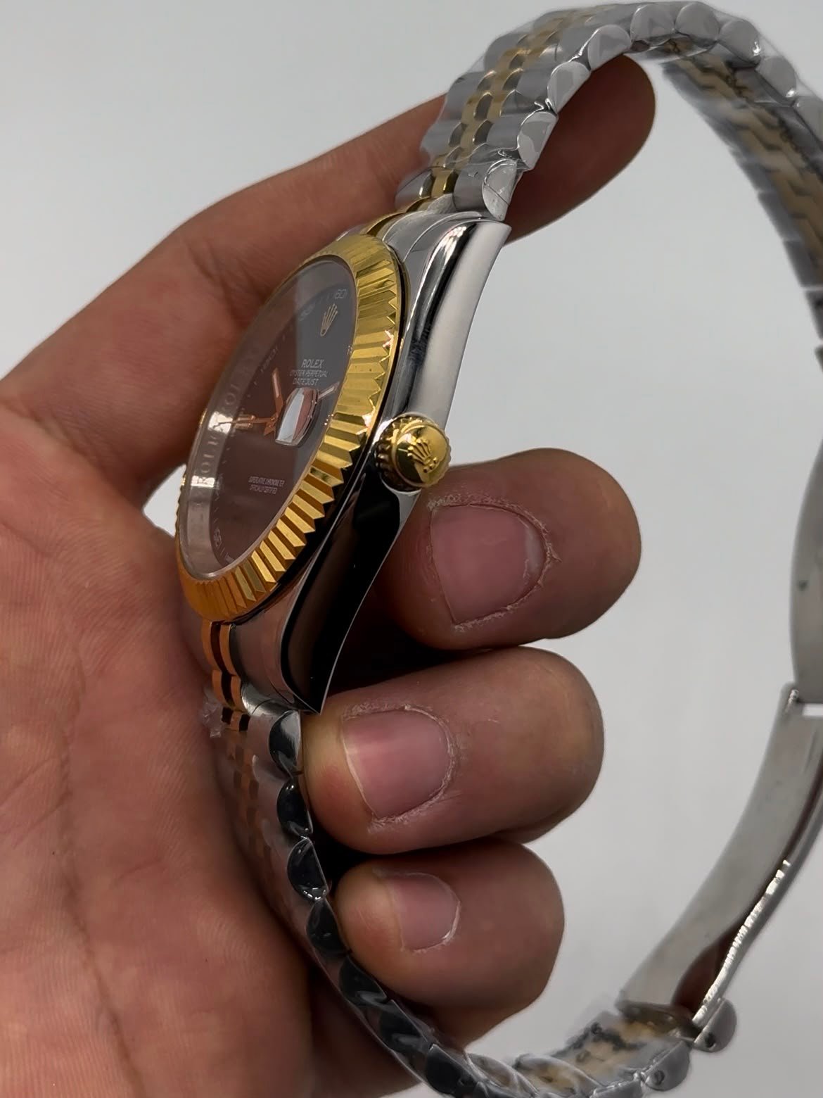Datejust 40mm - AÇO COM DOURADO MOSTRADOR CINZA - Imagem 2